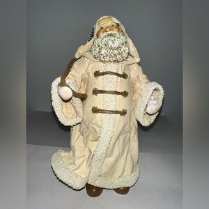 White Robed Santa, Midwest Imports Santa in White Robe- Rare